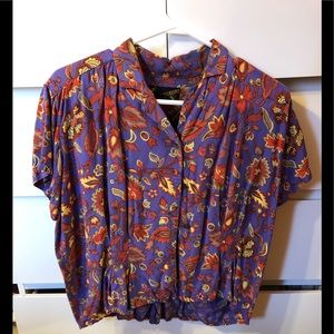 3/20$ Vintage short sleeve patterned shirt